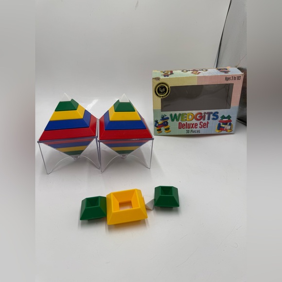 WEDGiTS Deluxe Set 30 Pieces Building Block Stacking Set STEM Toy lot 2. - Picture 8 of 11